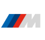 Logo der BMW M GmbH mit den charakteristischen Farben Blau, Rot und Schwarz, symbolisiert sportliche Leistung und Dynamik. Ideal für Automobilenthusiasten und M-Fans.